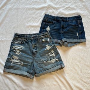 Lot of two denim jean shorts! Size 0! American Eagle and Old Navy! Super cute!